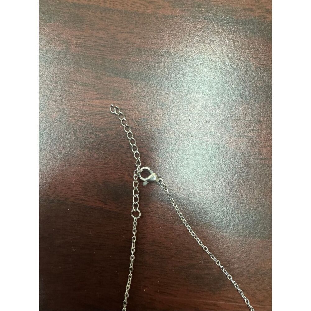 J Initial Silver Necklace - Picture 3 of 3
